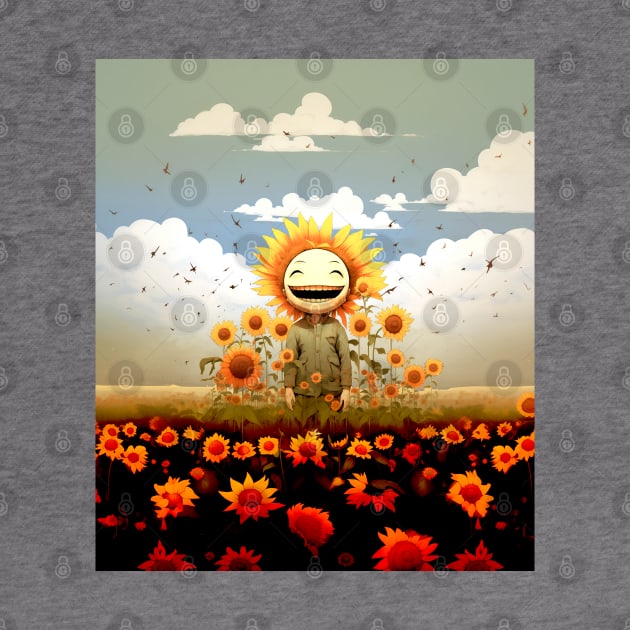 Sunflower Smiles: Be Happy Today by Puff Sumo